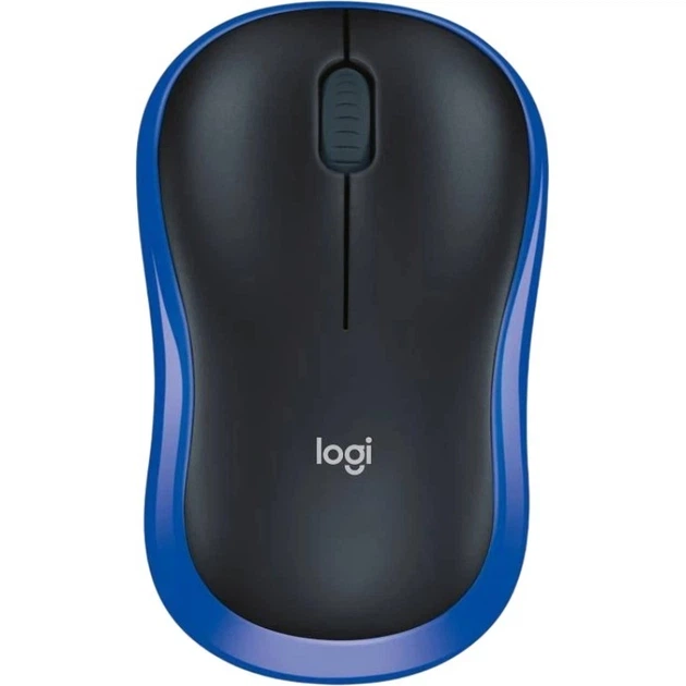 Комп'ютерна миша Logitech M185 бездротова оптична 1000 dpi USB синьо-чорна (910-002236) - зображення 2