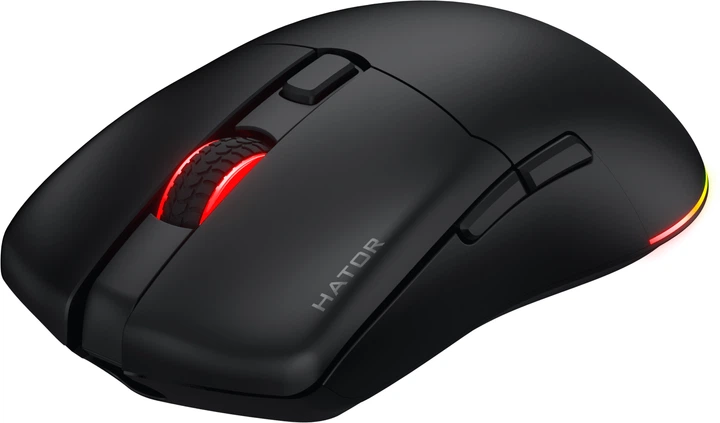 Компьютерная мышь Hator Pulsar 3 беспроводная оптическая 12000 dpi Bluetooth / 2.4 ГГц / USB RGB Черная (Pulsar 3) - изображение 2