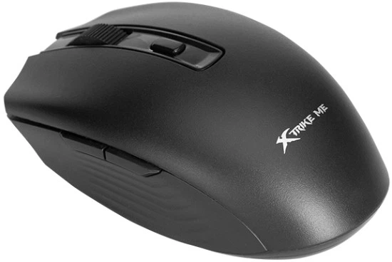 Беспроводная компьютерная мышь Xtrike GW-224, 6 кнопок, Bluetooth 3.0/5.2 и USB 2.4 ГГц, 800–1600 DPI, черная (GW-224 BK) - изображение 3