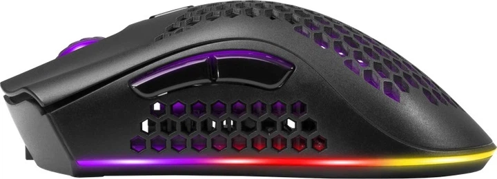 Компьютерная мышь Defender Warlock GM-709L беспроводная 800–2400 dpi RGB-подсветка Черная (GM-709L) - изображение 5