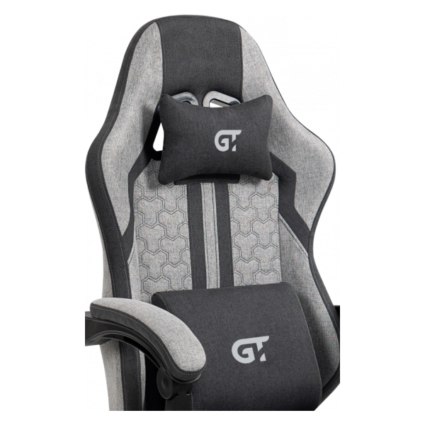 Геймерское кресло GT Racer X-2337 Fabric Gray - Фото 3 Геймерское кресло GT Racer X-2337 Fabric Gray - изображение 3