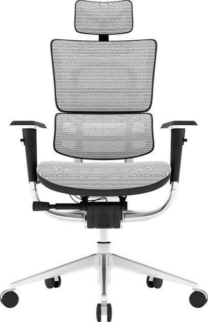 Офісне ергономічне крісло GT Racer X-801 Light Gray (W17-1) - зображення 5