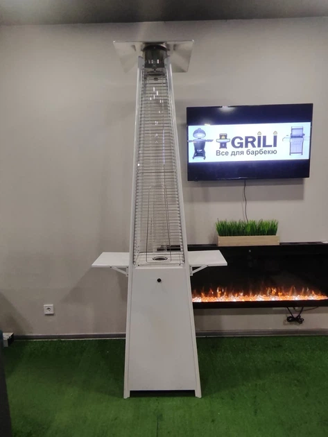 Газовый обогреватель Pyramid White 777417 13 кВт нержавеющая сталь 227х52х52 см - изображение 2