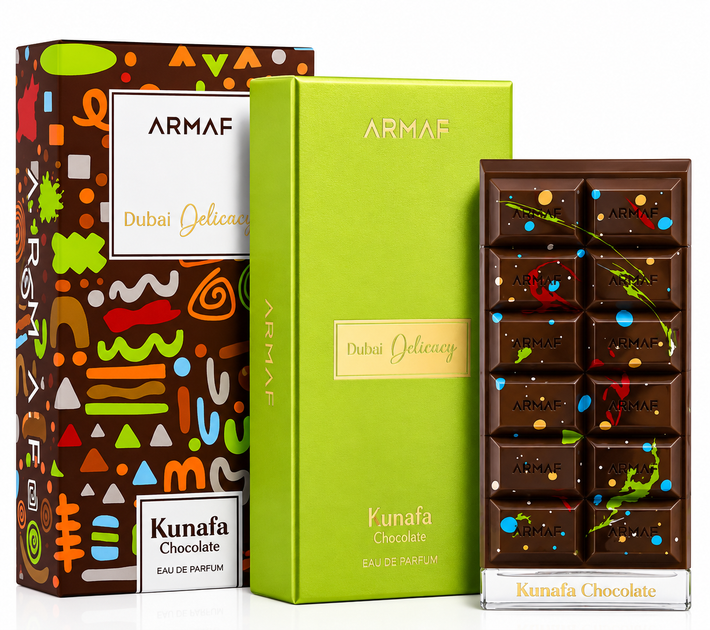 Парфумована вода унісекс Armaf Kunafa Chocolate 70 мл - Фото 1 Парфумована вода унісекс Armaf Kunafa Chocolate 70 мл - изображение 1