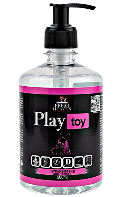 Iнтим-змазка універсальна для іграшок Fresh Heaven Play Toy 500ml (Home версія) - Фото 1 Iнтим-змазка універсальна для іграшок Fresh Heaven Play Toy 500ml (Home версія) - зображення 1