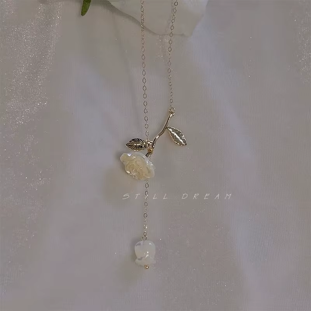 Кулон роза подвеска с эффектной розой и универсальной цепочкой во французском стиле цветок золотой цвет - Фото 6 Кулон роза подвеска с эффектной розой и универсальной цепочкой во французском стиле цветок золотой цвет - изображение 6