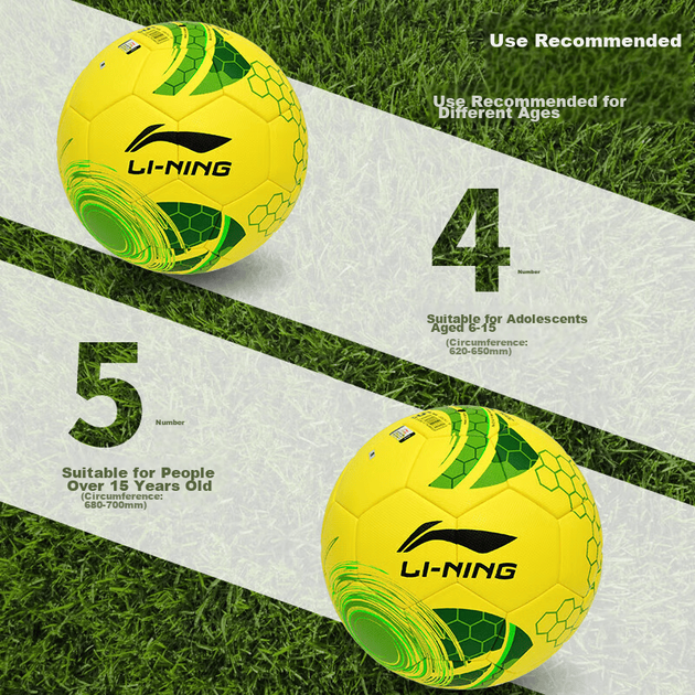 Мяч футбольный Li Ning SZ/4 Size 4 - изображение 6