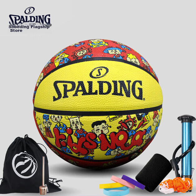Мяч баскетбольный SPALDING 783Y4 размер 4 резина - Фото 2 Мяч баскетбольный SPALDING 783Y4 размер 4 резина - изображение 2