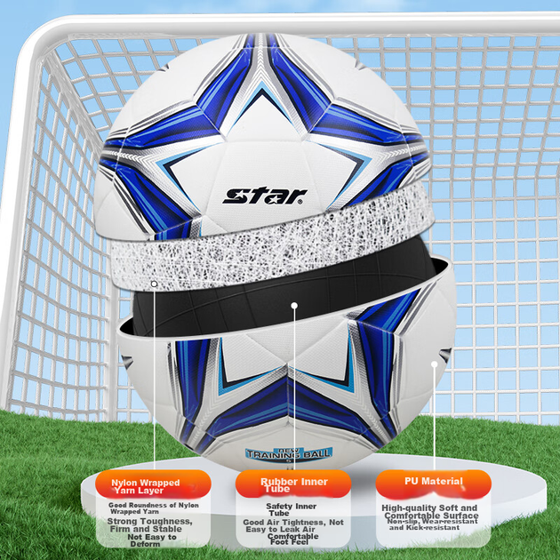 Мяч футбольный Star SB5495C/07 Size 5 - изображение 6