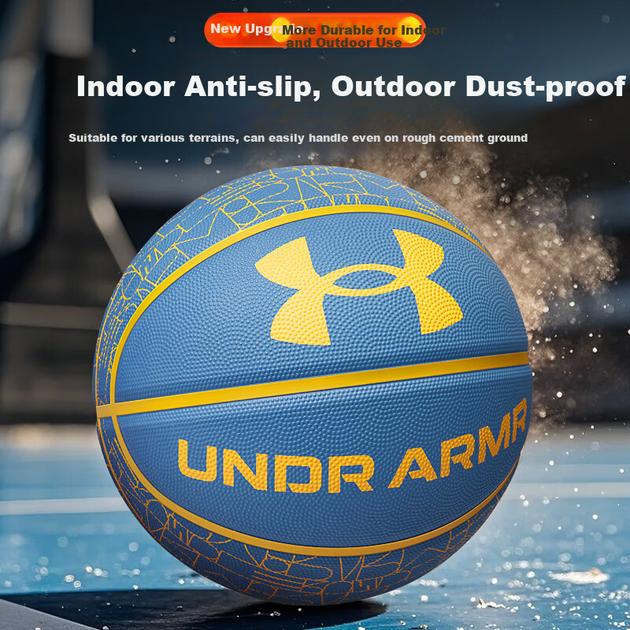 Мяч баскетбольный Under Armour Size 7 синий - изображение 3