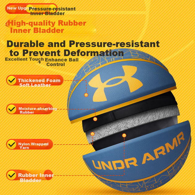 Мяч баскетбольный Under Armour Size 7 синий - изображение 6
