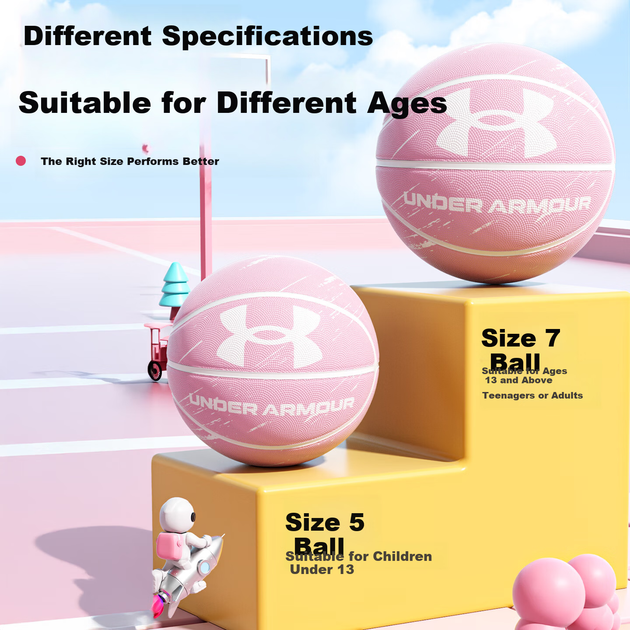 М'яч баскетбольний Under Armour SZ 5 натуральний каучук - Фото 4 М'яч баскетбольний Under Armour SZ 5 натуральний каучук - зображення 4