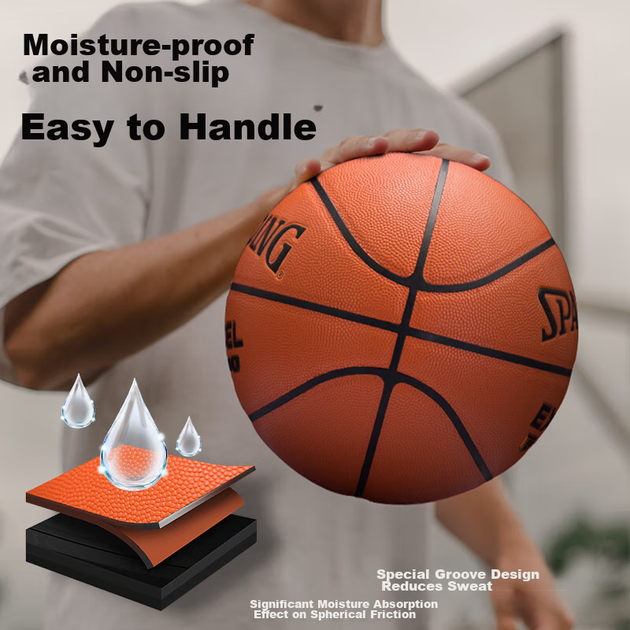 М'яч баскетбольний SPALDING TF/500 Star Street Size 7 (76/797Y) - Фото 3 М'яч баскетбольний SPALDING TF/500 Star Street Size 7 (76/797Y) - зображення 3