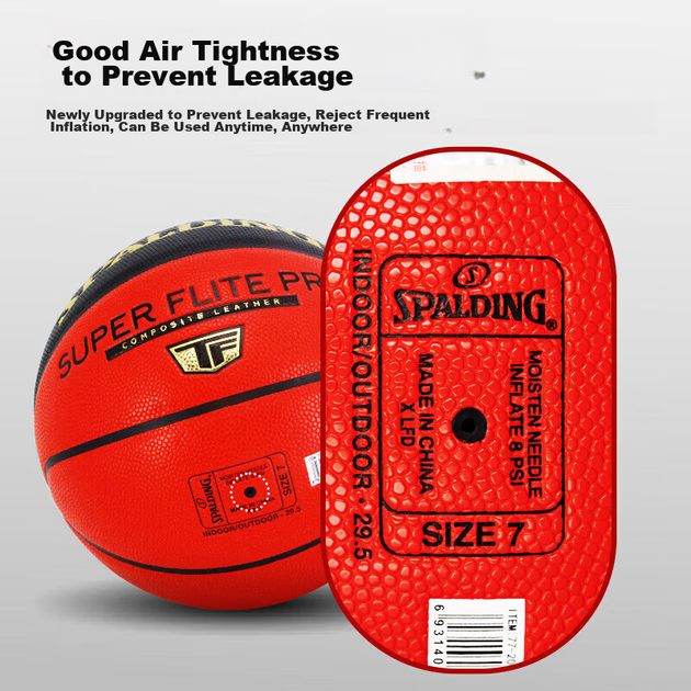 Мяч баскетбольный SPALDING 77-200Y Size 7 двухцветный - изображение 4
