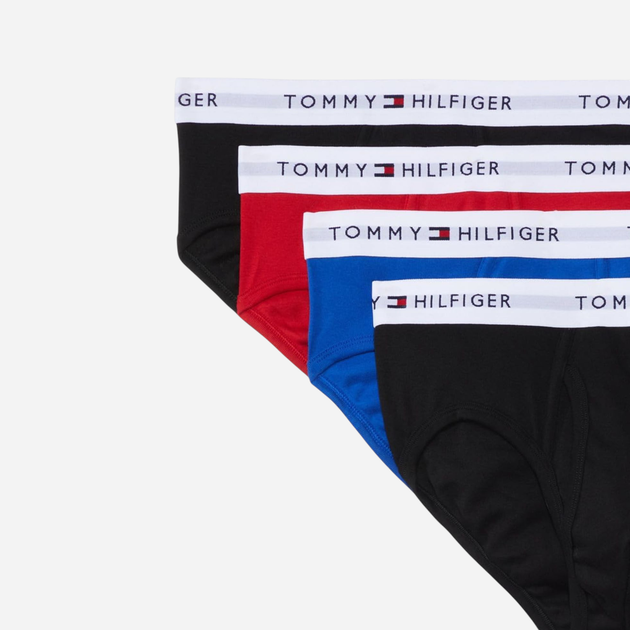 Набор трусов слипов мужских хлопковых Tommy Hilfiger 710767152 L 4 шт Разные цвета (1161442911) - изображение 3