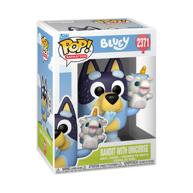 Figurka Funko POP! Animation: Bluey Bandit with unicrose 10 cm 94053 (889698940535) - obraz 4
