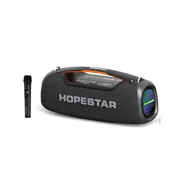Колонка акустична Bluetooth Hopestar A60 100W, Чорний - Фото 1 Колонка акустична Bluetooth Hopestar A60 100W, Чорний - зображення 1