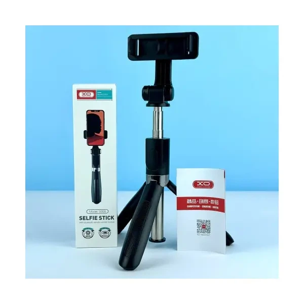 Монопод XO SS08 Bluetooth selfie-stick, Чорний - зображення 2