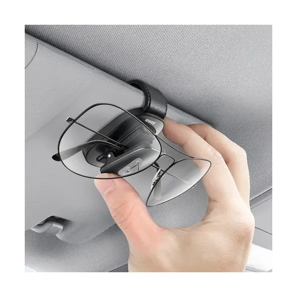 Тримач окулярів Baseus Platinum Vehicle eyewear clip (clamping type), Чорний ACYJN-B01 - Фото 6 Тримач окулярів Baseus Platinum Vehicle eyewear clip (clamping type), Чорний ACYJN-B01 - изображение 6