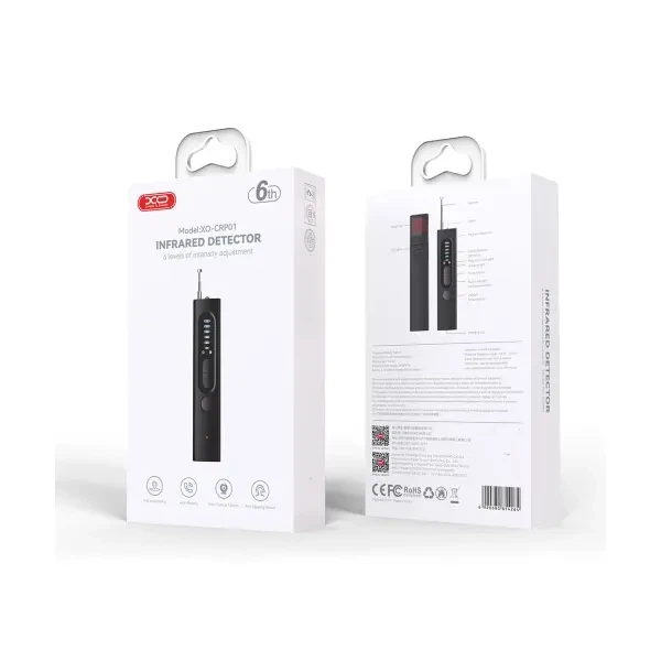 Портативний детектор жучків XO CRP01 infrared detector anti eavesdropping, anti eavesdropping, Чорний - зображення 2