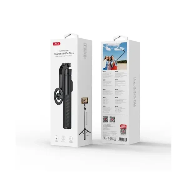 Монопод XO SS30 Magnetic Bluetooth Selfie Stick with Tripod Stand 123cm, Чорний - Фото 2 Монопод XO SS30 Magnetic Bluetooth Selfie Stick with Tripod Stand 123cm, Чорний - изображение 2