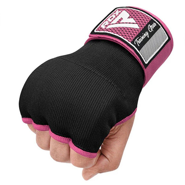 Бинти-рукавиці RDX IS2 Inner Straps Pink M - Фото 2 Бинти-рукавиці RDX IS2 Inner Straps Pink M - зображення 2
