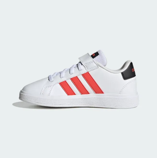 Кросівки Adidas Grand Court 2.0 El K Cloud White/Bright Red/Core Black 38.5-6-25см - Фото 2 Кросівки Adidas Grand Court 2.0 El K Cloud White/Bright Red/Core Black 38.5-6-25см - изображение 2