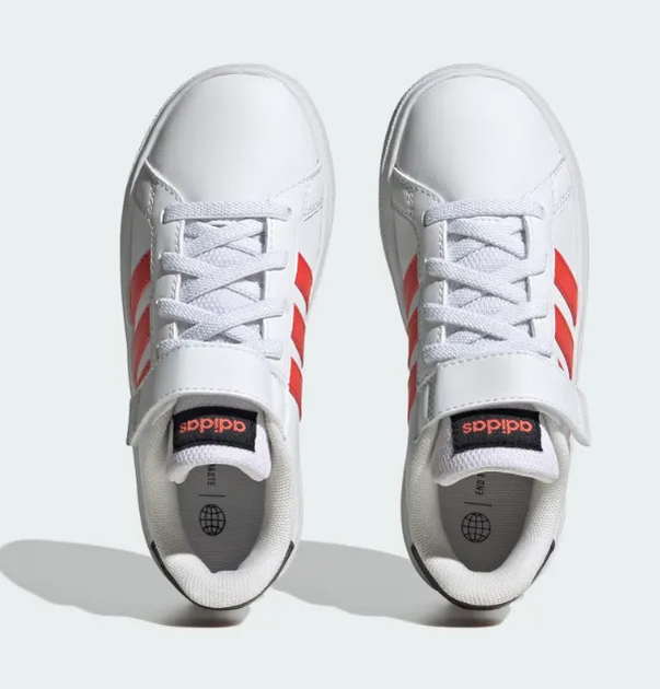 Кросівки Adidas Grand Court 2.0 El K Cloud White/Bright Red/Core Black 38.5-6-25см - Фото 5 Кросівки Adidas Grand Court 2.0 El K Cloud White/Bright Red/Core Black 38.5-6-25см - изображение 5