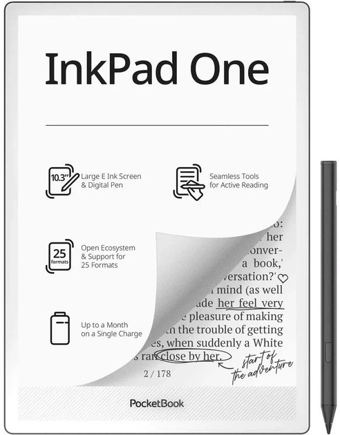 Електронна книга PocketBook InkPad One - Фото 2 Електронна книга PocketBook InkPad One - изображение 2