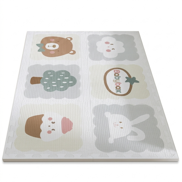 Коврик Babybox EPE детский противоударный для ползания, 6 частей, 2см - Фото 1 Коврик Babybox EPE детский противоударный для ползания, 6 частей, 2см - изображение 1