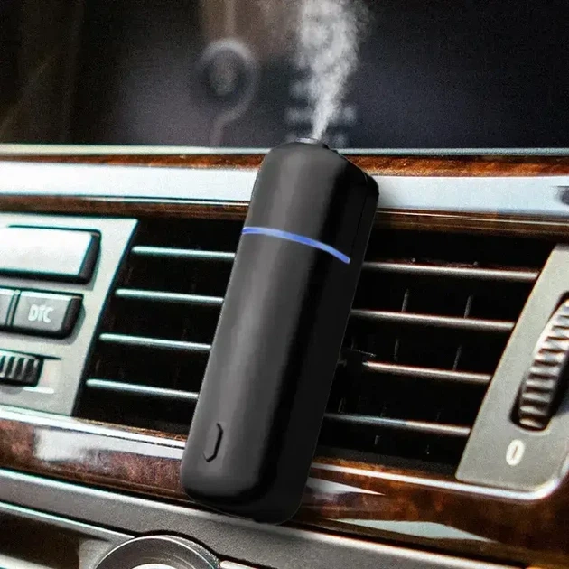 Автомобільний електронний дифузор Ultrasonic Car Aroma Diffuser Black та 6 ароматів - изображение 6