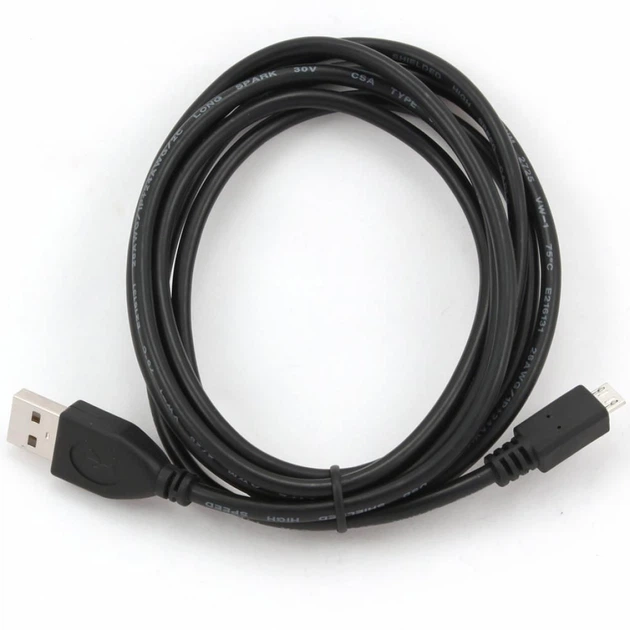 Дата кабель USB 2.0 AM to Micro 5P 1.0m Cablexpert (CCP-mUSB2-AMBM-1M) - Фото 1 Дата кабель USB 2.0 AM to Micro 5P 1.0m Cablexpert (CCP-mUSB2-AMBM-1M) - изображение 1