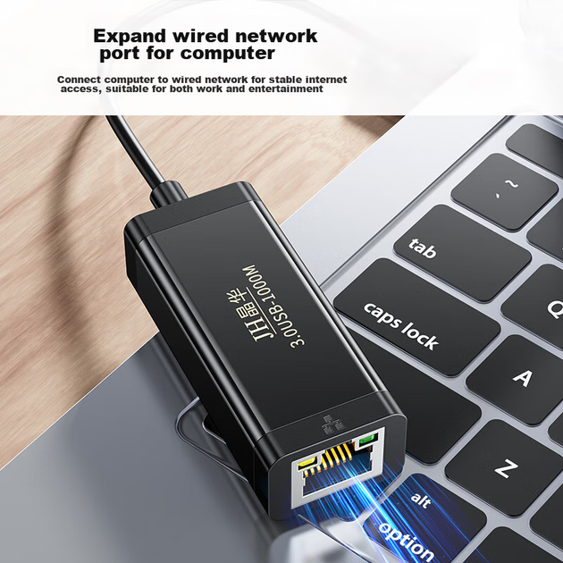 Мережевий адаптер Jinghua N323 / USB 3.0 / Gigabit Ethernet - зображення 7