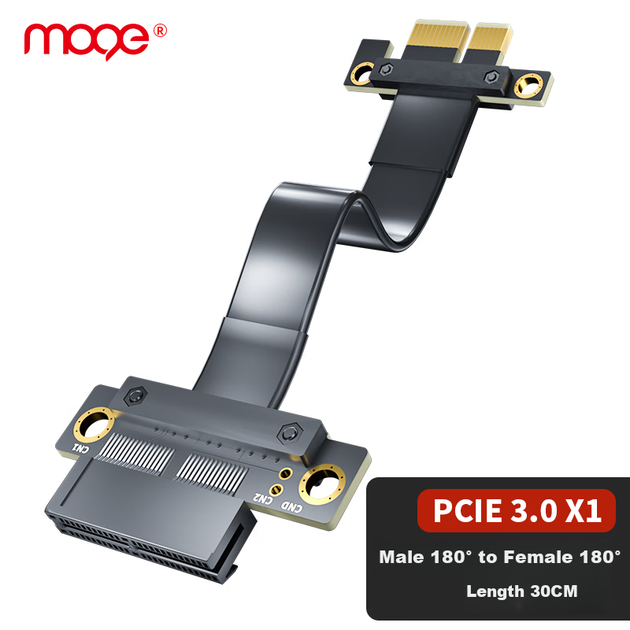 Райзер MOGE PCIe x1 30 см (MC388130) - изображение 4