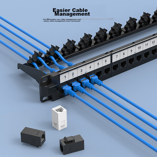 Патч-панель SK-LINK SK-P600M 19" 1U 24 порта Cat 6 UTP в сборе с организатором (SK-P600M-24Z) - Фото 7 Патч-панель SK-LINK SK-P600M 19" 1U 24 порта Cat 6 UTP в сборе с организатором (SK-P600M-24Z) - изображение 7
