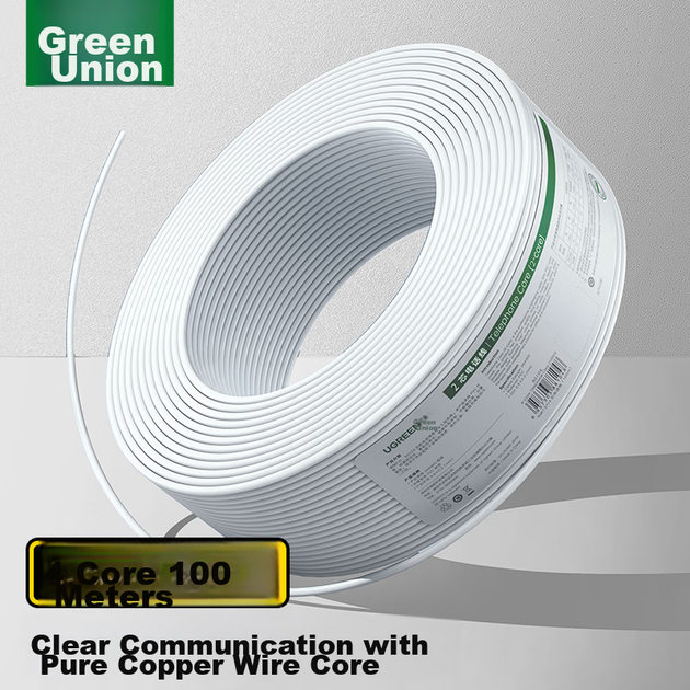 Кабель телефонный UGREEN RJ11 100м 80104 - изображение 7