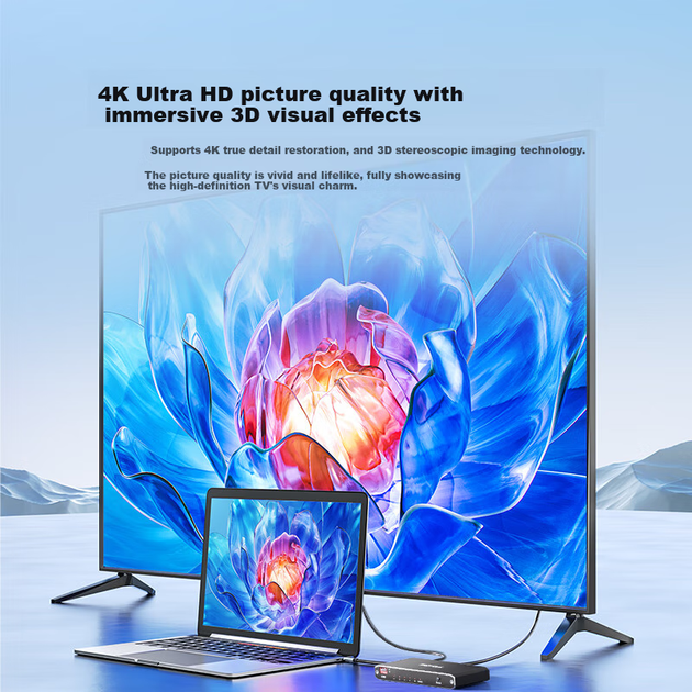 Разветвитель видеосигнала SAMZHE FP46 HDMI 2.0 1 на 4, 4K 60 Гц - изображение 6