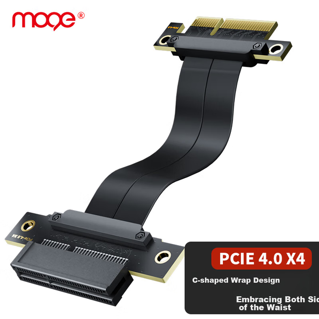 Райзер MOGE Capricorn PCI-E X4 GEN4 30 см (MC488430) - Фото 4 Райзер MOGE Capricorn PCI-E X4 GEN4 30 см (MC488430) - зображення 4