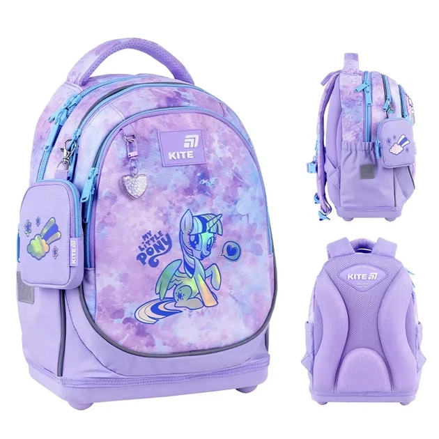 Рюкзак ортопедический школьный Kite My Little Pony LP26-724S для первоклассника - Фото 2 Рюкзак ортопедический школьный Kite My Little Pony LP26-724S для первоклассника - изображение 2