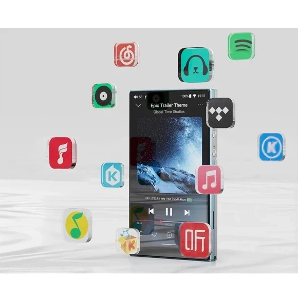 Аудіоплеєр FiiO JM21 Sky Blue, 3/32 ГБ, Android 13, 2×CS43198, DSD256, Bluetooth 5.0, Wi-Fi - Фото 8 Аудіоплеєр FiiO JM21 Sky Blue, 3/32 ГБ, Android 13, 2×CS43198, DSD256, Bluetooth 5.0, Wi-Fi - изображение 8