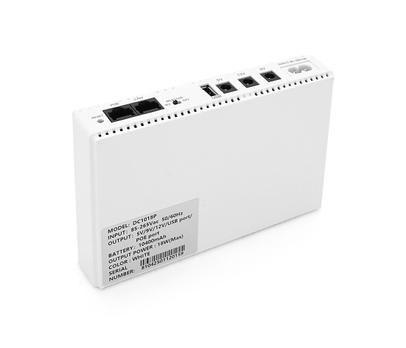 ДБЖ для роутера Merlion MINI DC1018P Li-ion 10400mAh White - зображення 2