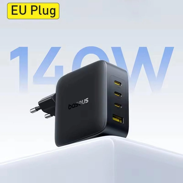 Сетевое зарядное устройство для Baseus EnerFill FE11 140W Black (E0121J00) - изображение 8