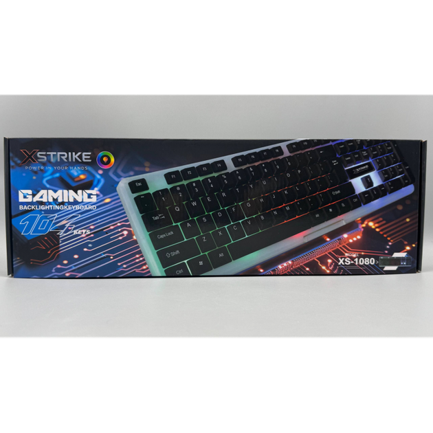 Проводная клавиатура с подсветкой XSTRIKE X-1080 RGB USB с подсветкой - изображение 4