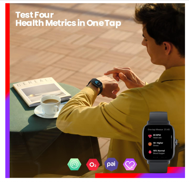 Смарт-часы Amazfit GTS 3 1.75" AMOLED, GPS, для iOS и Android, спортивные фитнес-часы Tera Rosa - изображение 4
