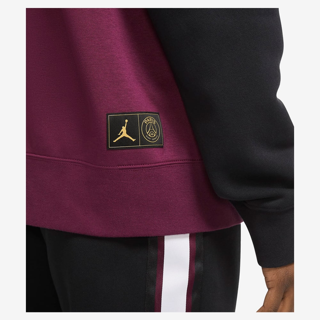 Худи Air Jordan PSG Paris Saint-Germain Fleece Pullover Hoodie «Bordeaux» CK9773-010 (размер S) - изображение 5