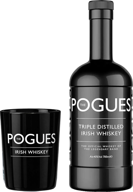 Набор Виски The Pogues 0.7 л 40% + стакан 290 мл в подарочной упаковке (5011166055488) - изображение 2