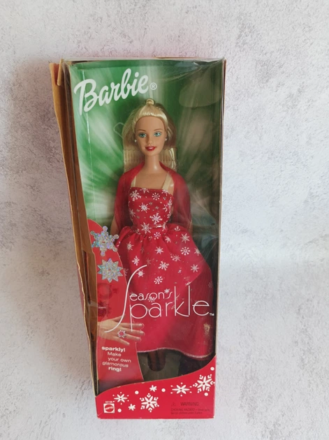 Лялька Барбі 2000 - х новорічна Season Sparkle 2001 - Фото 1 Лялька Барбі 2000 - х новорічна Season Sparkle 2001 - зображення 1