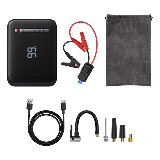 Автомобильное пусковое устройство Baseus Super Energy 2-in-1 54W 8000 mAh Black (CGCN000001) - изображение 2