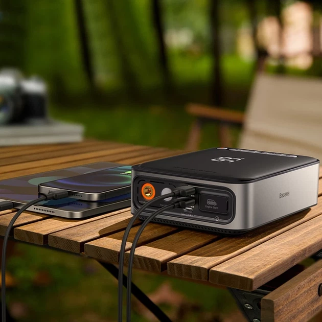 Автомобильное пусковое устройство Baseus Super Energy 2-in-1 54W 8000 mAh Black (CGCN000001) - изображение 14