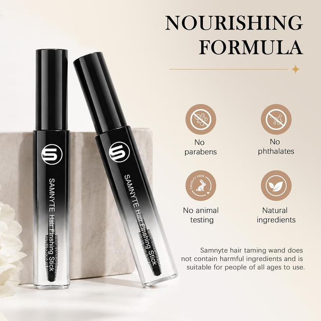 Samnyte Hair Finishing Stick 2×18 мл, стік-гель для волосся, 12 год фіксації, проти пухнастості, baby hair, без жирності - зображення 7
